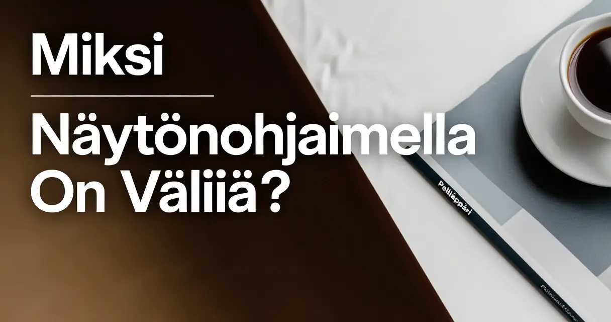 Miksi N&auml;yt&ouml;nohjaimella On V&auml;li&auml;?